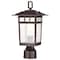 Nuvo Cove Neck Outdoor Small Post Lantern 1 Light Rustic Bronze 60/5955 - alternate 1